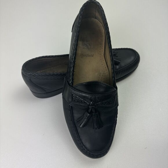 Allen Edmonds Maxfield Loafers Men\'s 10D  Black Weave Tassel EUC main image 12